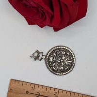 "Hidden Faces" French Renaissance Revival pendant